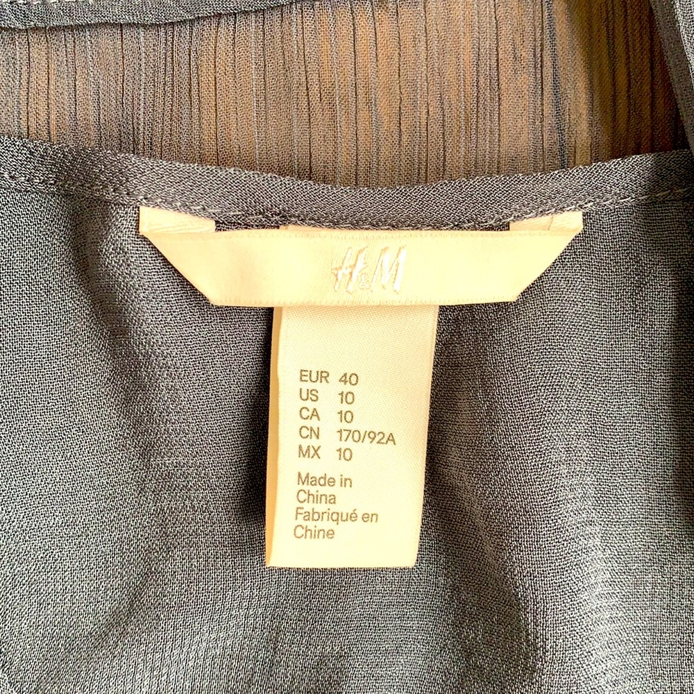 H&M Draped chiffon dress - Picture 4 of 7